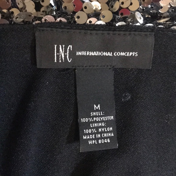 INC  sequin top - Picture 2 of 3